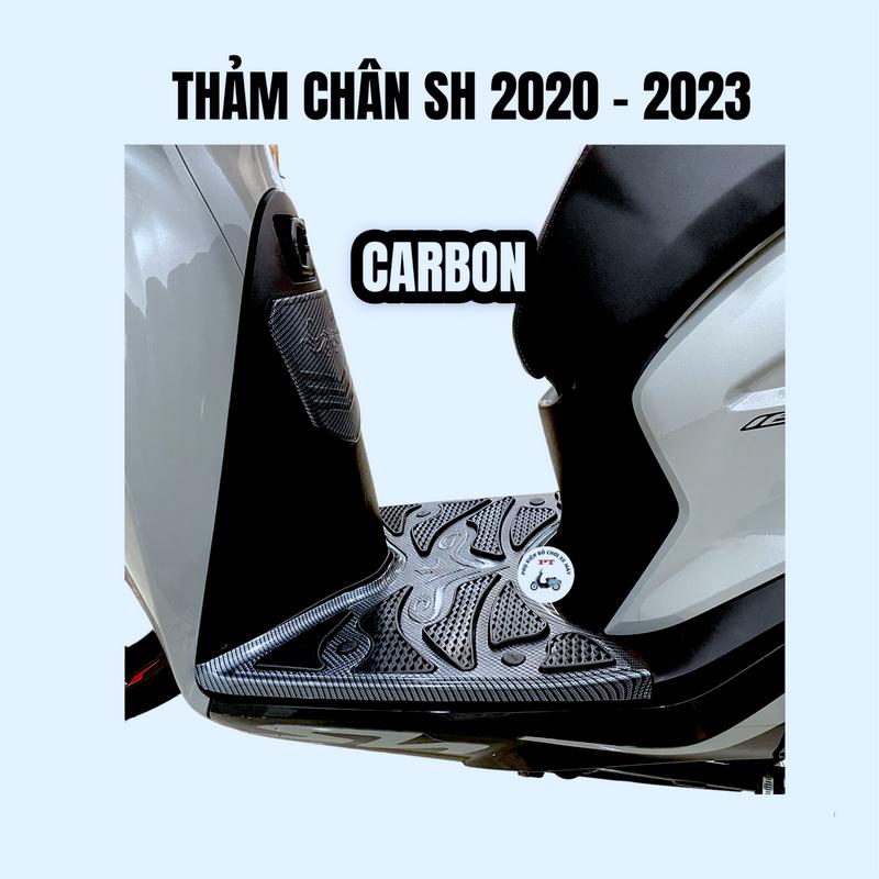  Thảm Chân Xe SH 2023 SH 2024  - Dùng chung đời xe SH từ năm 2020 đến 2022  125i 150i 160i  Carbon - Phụ Kiện Phụ Tùng Xe Máy 