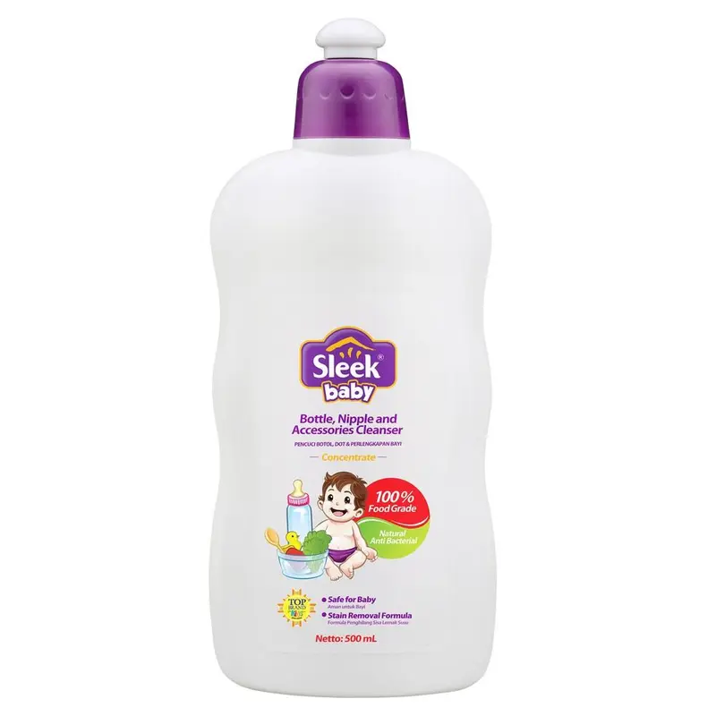 Sleek Baby Bottle Nipple Cleanser 500ml - Sabun Cuci Botol Bayi 500 ml 1
