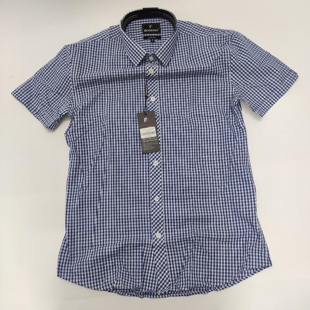 Áo sơ mi nam ngắn tay,sơ mi công sở chất lanh lụa mềm mịn mặc cực mát Menswear Cổ Tròn 3