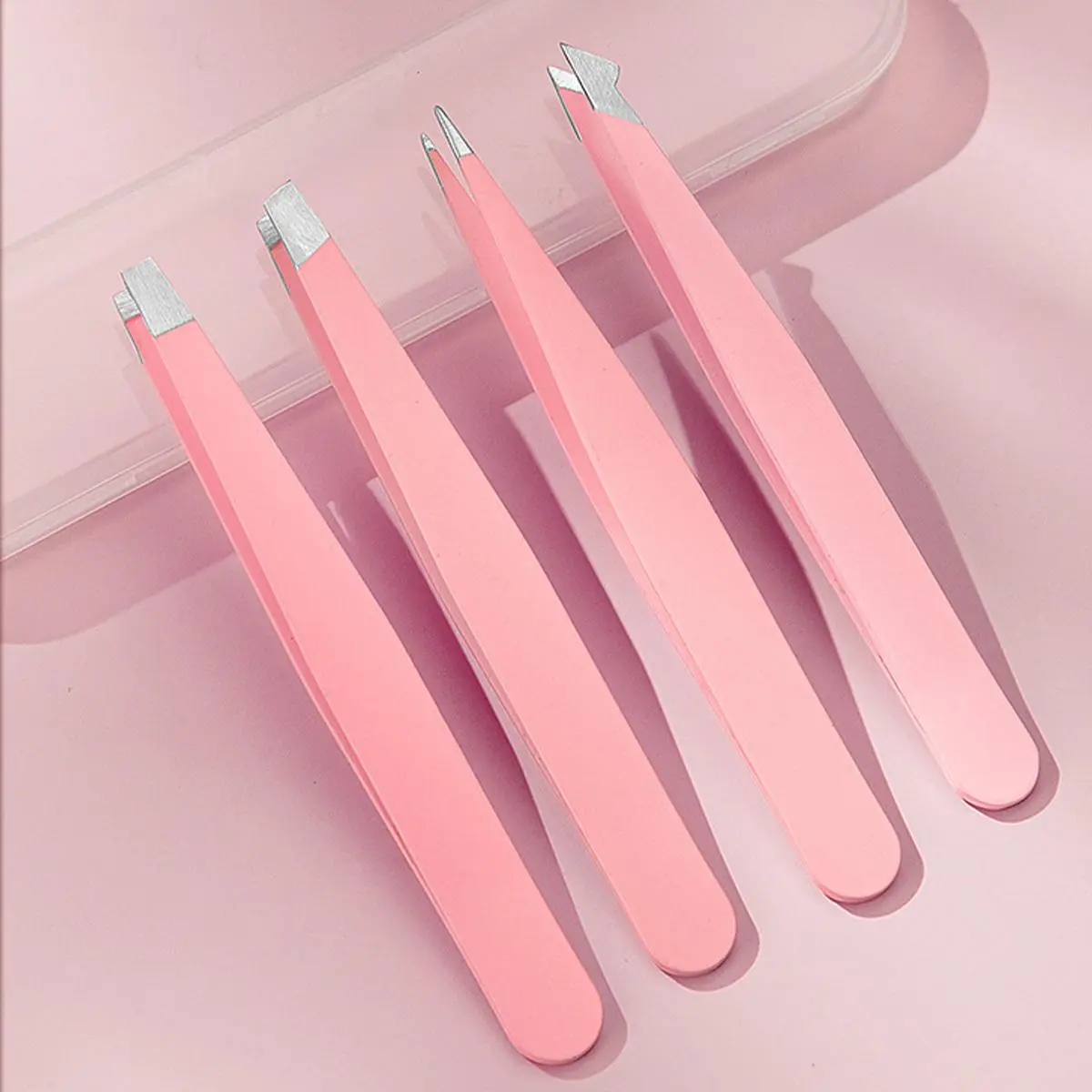 Beauty Tweezers Tool Set 4 Professional Tweezers Set - For Eye Bloggers - Aggregate, No Split Ends, Easy To Remove - Removes Hair And Debris