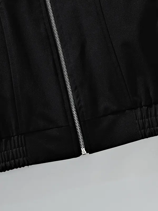 Men's Windproof Jacket, Regular Fit Casual Comfy Long Sleeve Outerwear for Daily Wear, Men's Clothes for All Seasons, Coats 3