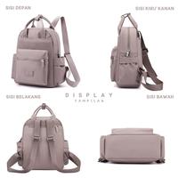 Gambar Tas Ransel Wanita Korean Style Backpack Anti Air COLORFUL FOX 0493 - Black dari Colorful Fox Kota Administrasi Jakarta Barat 4 Tokopedia