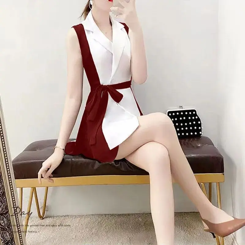 Bộ Đồ Phong Cách Phương Tây, Hàng Mới Về, Dành Cho Nữ, Bộ Sưu Tập Mùa Hè 2024, Phong Cách Hàn Quốc, Bộ Đồ Sành Điệu, Quần Đùi, Bộ Đồ Đôi Thanh Lịch 4