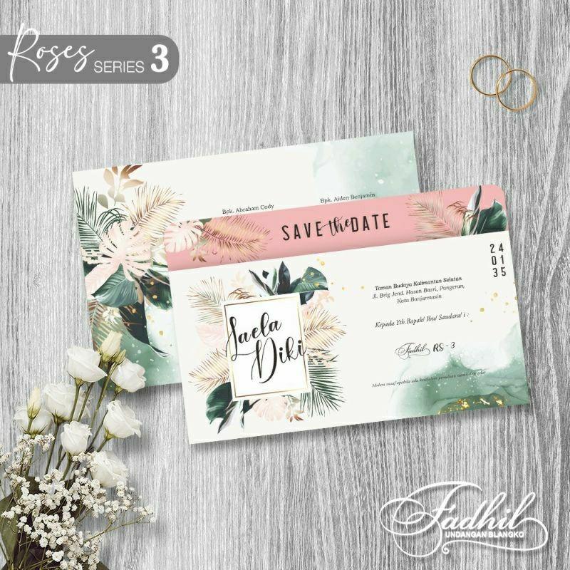 Undangan Pernikahan PROMO Terbatas   FADHIL RS3   | Paket Le Elegan Modern Paket Lengkap 100 PCS Gratis Label & Plastik - JanjiKita | Default