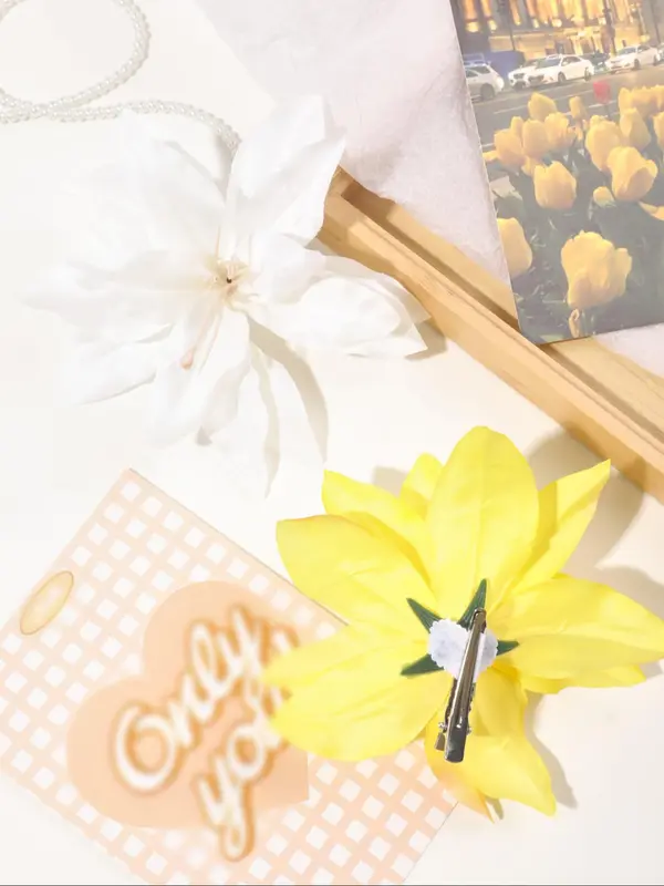 Vintage Flower Design Hair Clips, Elegant Hair Accessories for Women & Girls, Minimalist Headwear Suitable for Thick Hair 5