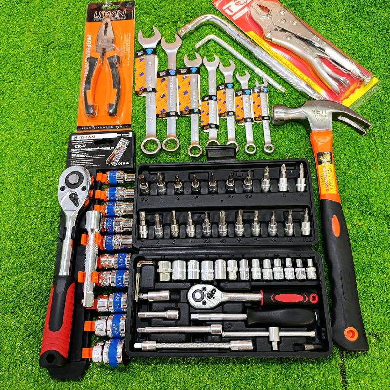   Tặng 2 Tay Siết  Bộ Đồ Nghề 70 Món Sữa Chữa Ô Tô Xe Máy 