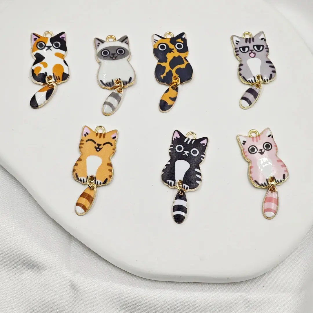 [COD] Fashion Cat Animal Earrings Metal Stud Jewelry Cute Kitten Ear Accessories for Women Girls Multiple Colors 12cm