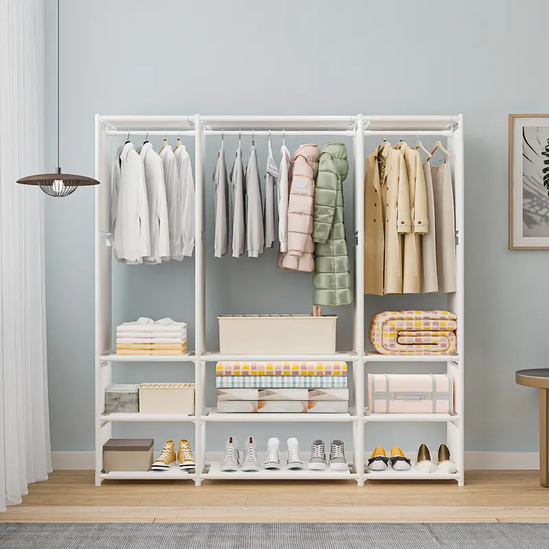 New Multifunctional Coat Rack, Home Bedroom Floor Standing Clothes Rack, Simple Coat Rack, Clothes Storage Rack