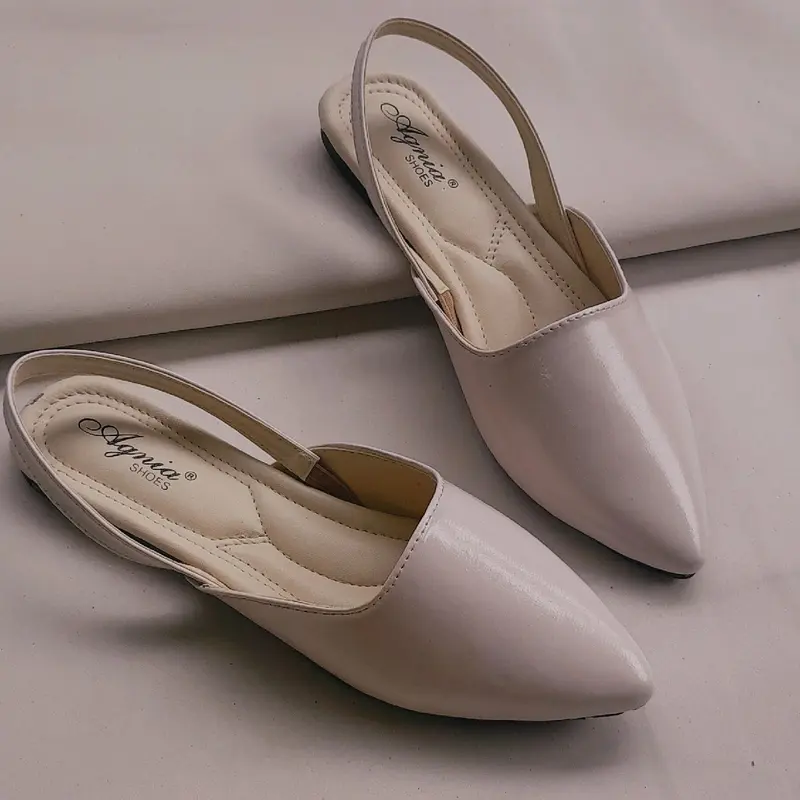 sepatu sandal selop mules wanita/Sandal datar tanpa hak Shoes 0