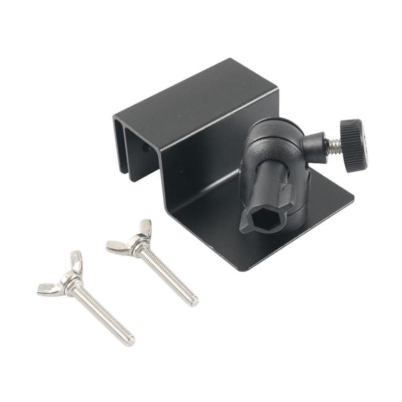 Universal Solar Panel Gutter Mount 1/4” Thread 7.5cmx6x3.1cm Sturdy Simple Assembly Flexible Rotation with 2 Bolts Bracket 5