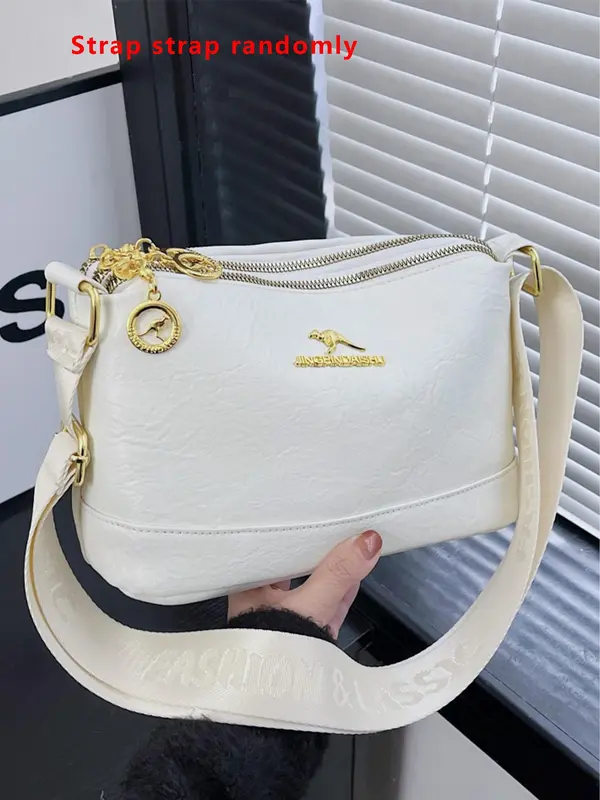 Women's Fashionable Temperament Shoulder Bag, Simple and Atmospheric Trend Versatile Crossbody Bag for Work, School, Daily Commuting, Shopping, Dating 3
