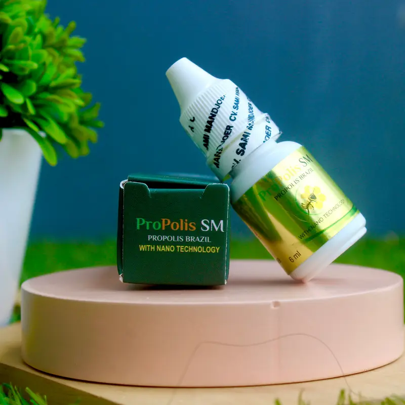 Cairan Untuk Penghancur Batu Amandel Nyeri Tenggorokan Propolis SM Stok Ready Isi 6ml 6