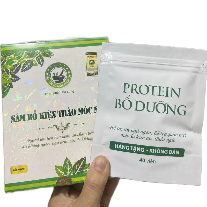 (Tặng protein) Sâm bổ kiện 40 viên hàng chuẩn hỗ trợ sức khoẻ hàng chuẩn 5