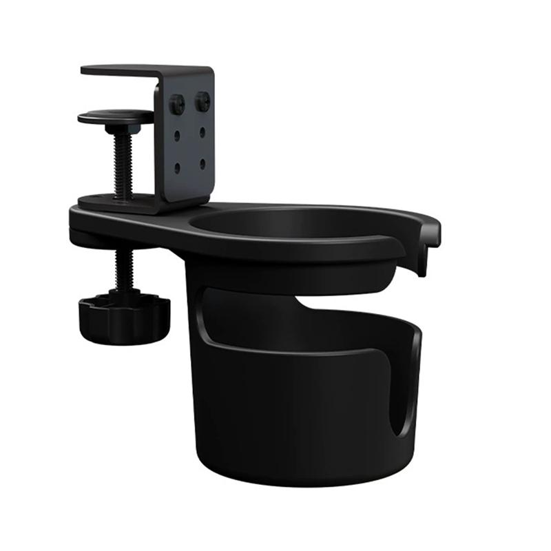 Giá Để Cốc Để Bàn, Có Thể Điều Chỉnh, Chống Tràn, Giá Để Cốc Cà Phê, Xoay 360 Độ, Kẹp Cạnh Để Bàn, Chống Sốc, Thích Hợp Sử Dụng Bàn Làm Việc 0
