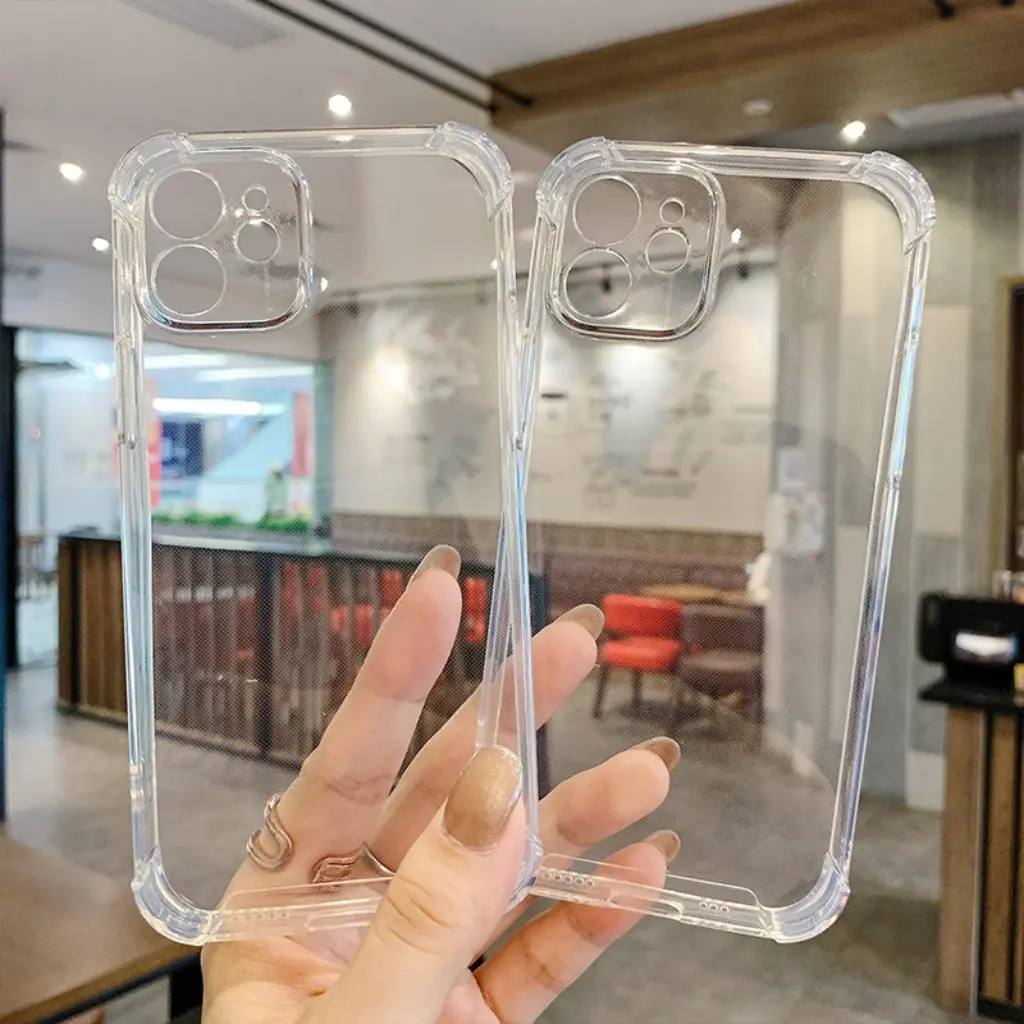 Applicable iphone16 phone case apple 15 silicone four corners airbag 14 transparent 12 anti-drop 13 fine hole protection cover