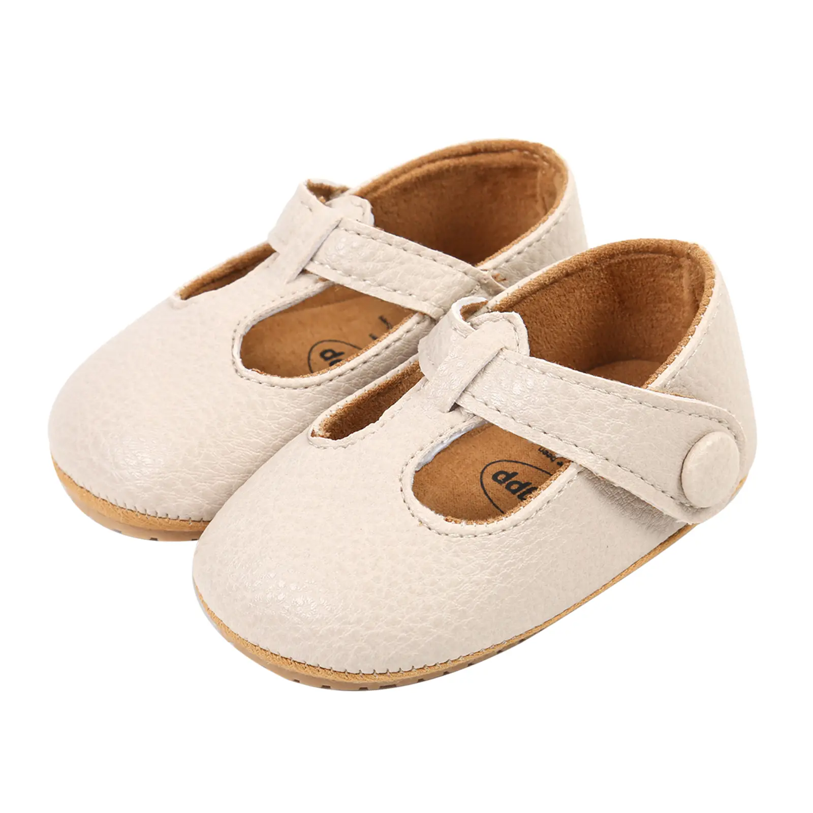 Baby Girl Premium PU Flats First Walker Crib Shoes for Party, Festival