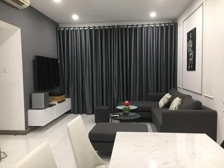 Rèm cửa sổ màu XÁM ĐEN rèm cửa chính chống nắng 95% màn cửa trang trí decor phòng