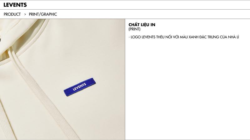 Product Introduction of Áo Hoodie Levents Classic Chất Nỉ Chân Cua Unisex Oversized 3