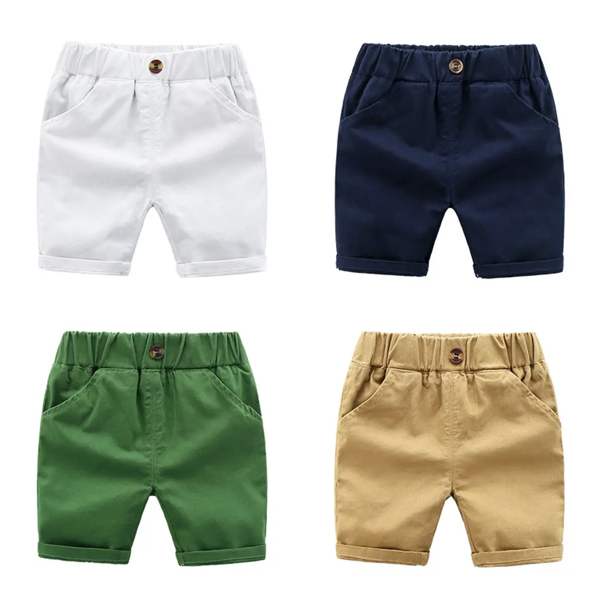 [5131030] - Bawahan Celana Pendek Chino Fashion Anak Laki-Laki - Motif Plain Clean