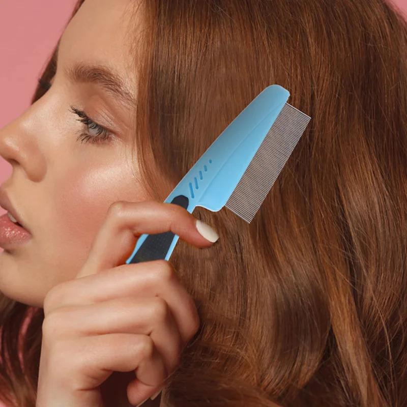 Product Introduction of 1 Pcs Stainless Steel Fine Tooth Comb Metal Head Lice Professional Combs for Hair Women Dandruff Removal Haircare Heatless 12