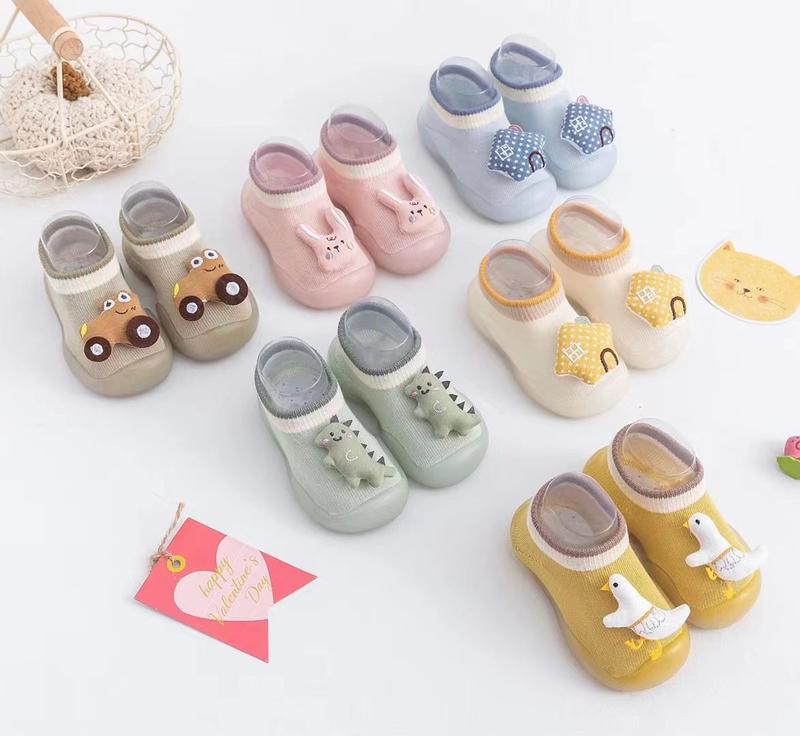 Giày Tập Đi Cho Bé Trai Bé Gái Từ 6 Tháng Đến 3 Tuổi Đế Mềm Chống Trơn Trượt Giày Bún Tập Đi Phong Cách Hàn Quốc G76 Len