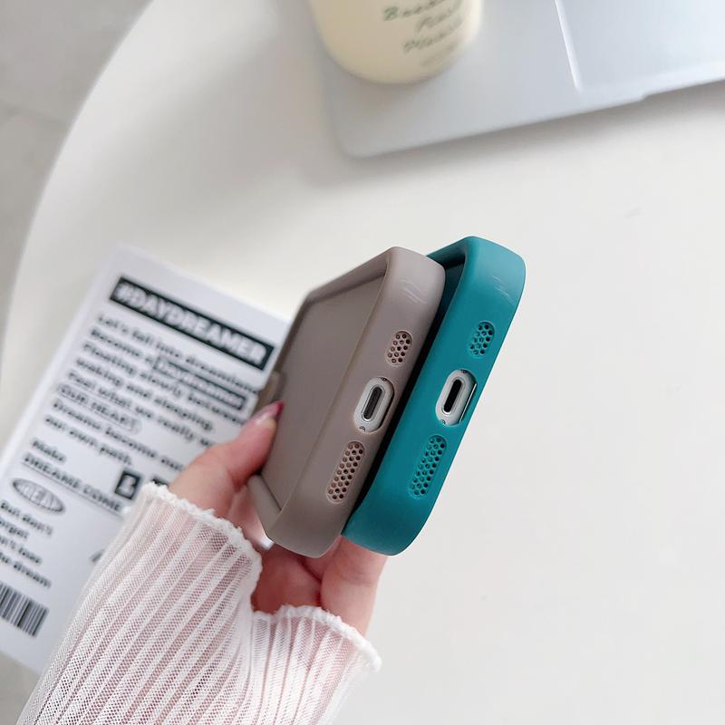 Product Introduction of Device new 16 Silicon Carbide phone case material solid color 14 15 mobile phone protective case 2