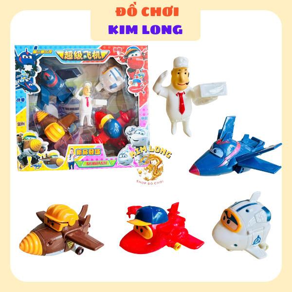 Đồ chơi mô hình Đội bay siêu đẳng Super Win Robot biến hình máy bay 4 NHÂN VẬT QUÀ TẶNG CHO BÉ ẢNH THẬT 5