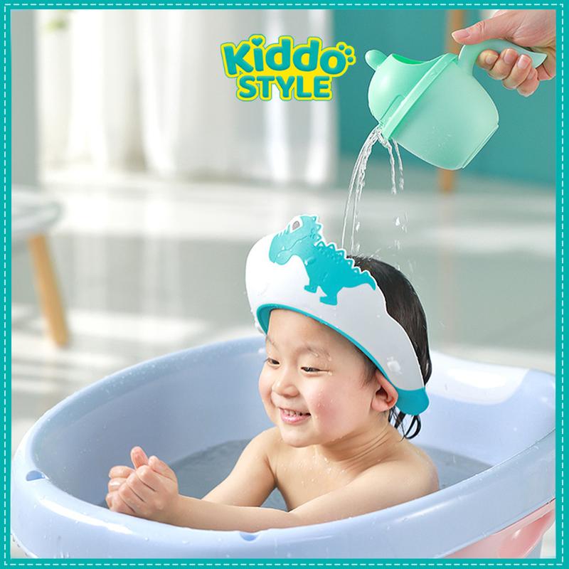 Mũ Gội Đầu Cho Bé - Giúp Chắn Nước Tránh Dầu Gội Đầu Rơi Xuống Mắt Cho Bé mũ gội