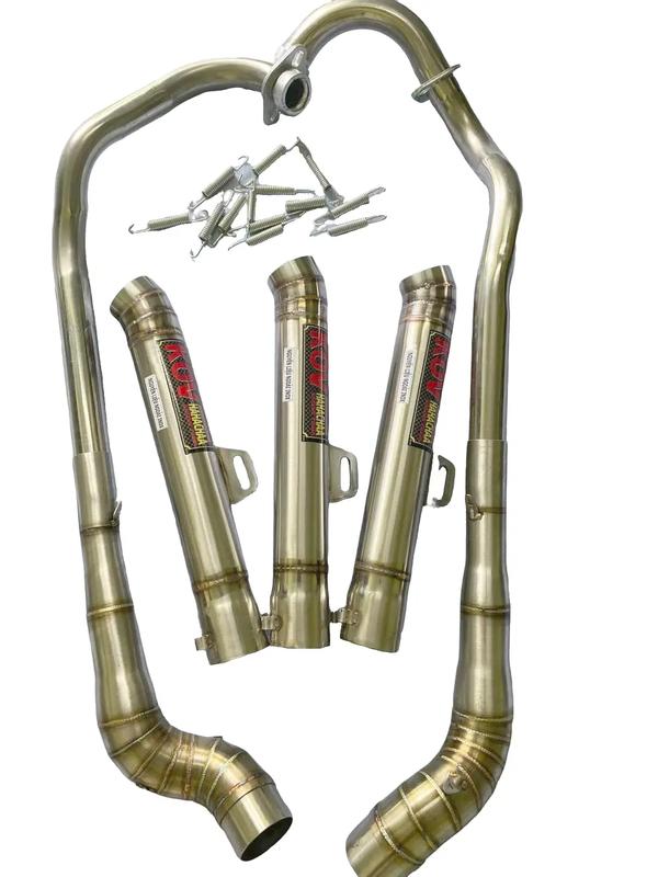 Phụ kiện xe máy bô kov full cỗ 2 khúc xe máy Inox Phụ Tùng Inox Phụ Tùng pô  pô pô zin  sirius pô  uma