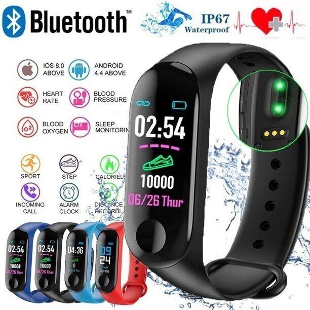 M6 Smart Watch Waterproof Smart Bracelet LED Display Fitness Tracker Touch…