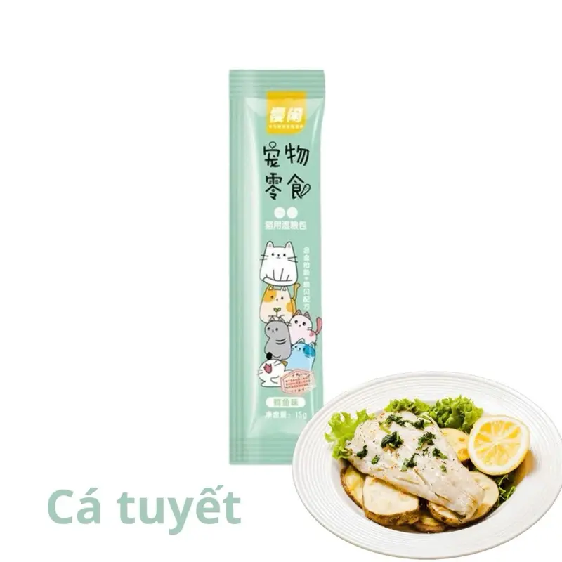 Súp thưởng cho mèo, soup, pate cho chó mèo, thú cưng (15gr) - lutpet 4