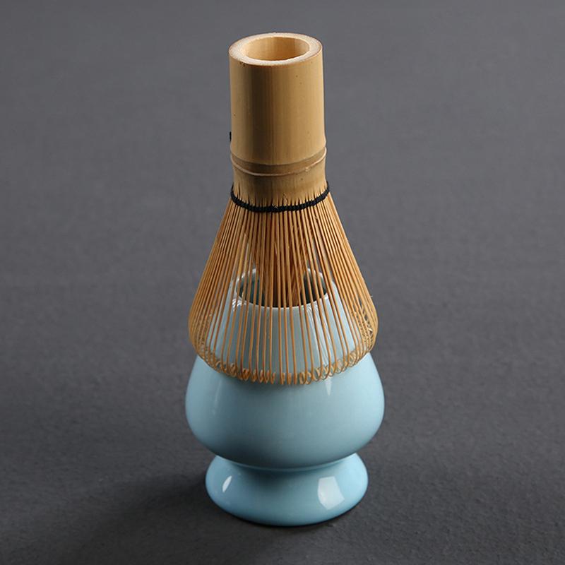Product Introduction of Japanese Ceremony Matcha Suit Whisk Matcha Green Tea Chasen Holder Teaware 17