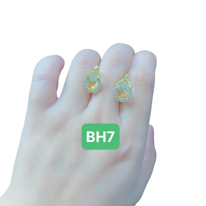 Mẫu Bông tai vàng hội BH7 Khóa dò gà | cao cấp Nữ