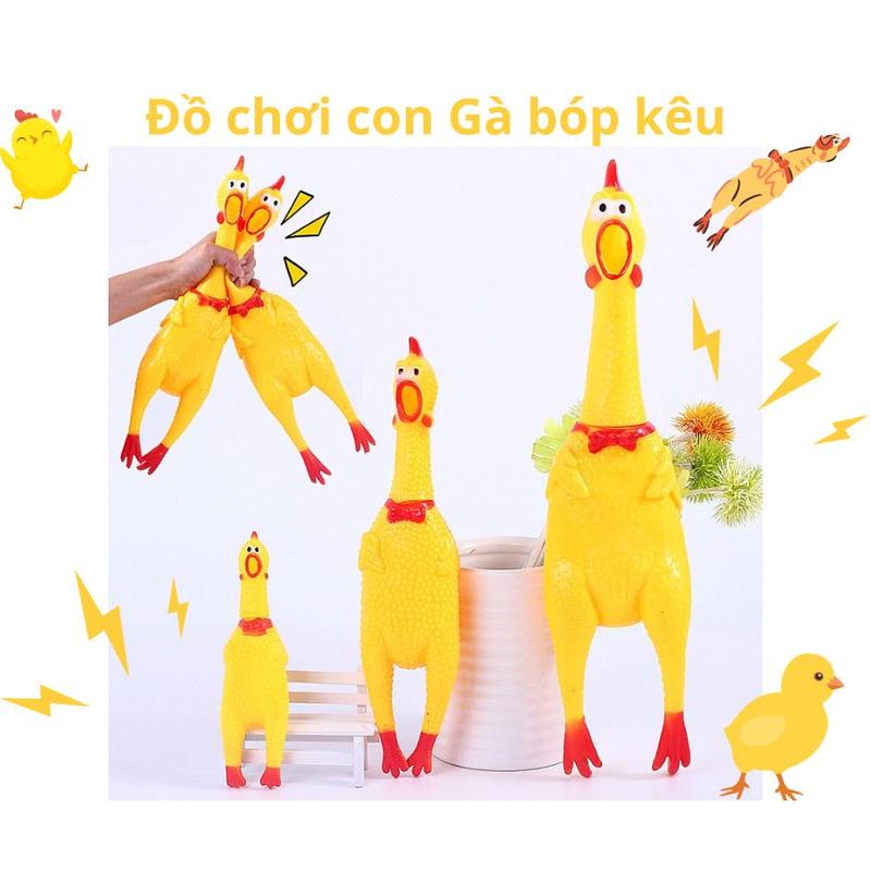  Đồ chơi con Gà bóp kêu Chíp gà bóp kêu gà la hét 