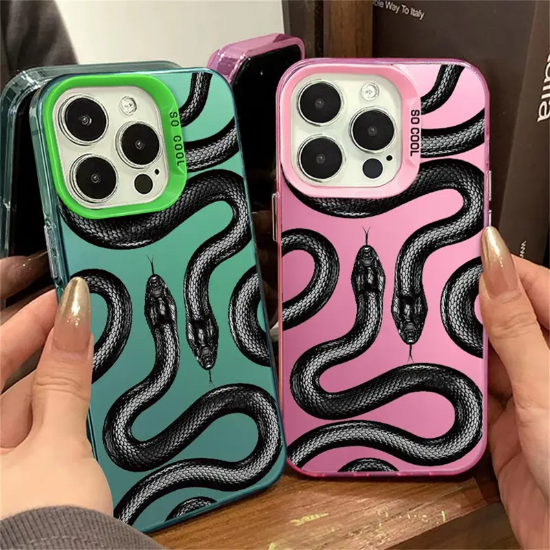 Ốp Điện Thoại bảo vệ chống thấm nước rắn hoạt hình, Tương thích với IPhone 11, 15, 12, 13 Pro, XS Max, X, XR, 14 Plus, vỏ máy ảnh, nút kim loại, vỏ chống sốc 8