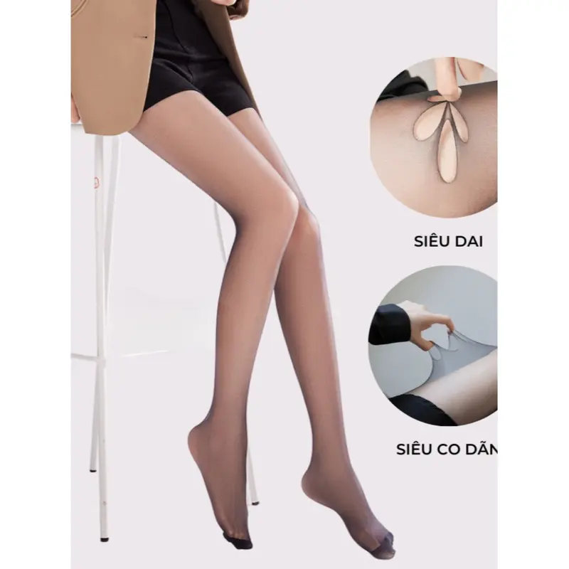Quần Tất Quả Dứa Siêu Dai Giúp Che Khuyết Điểm Chân Mềm Mịn Cho Nữ Lê Ngọc 200 Women Kem 5