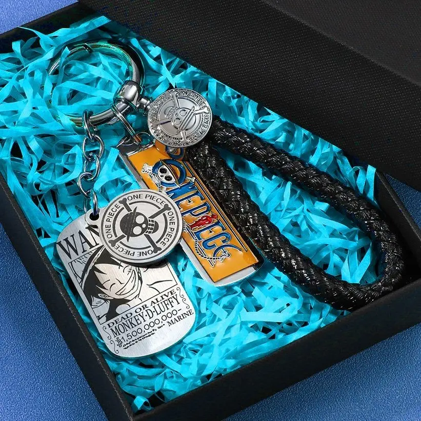 Mặt Dây Chuyền Móc Chìa Khóa Thép Titan Thiết Kế One Piece, Có Luffy, Zoro Và Ace Bounty Wanted, Thương Hiệu Quân Đội, Dành Cho Nam Và Nữ