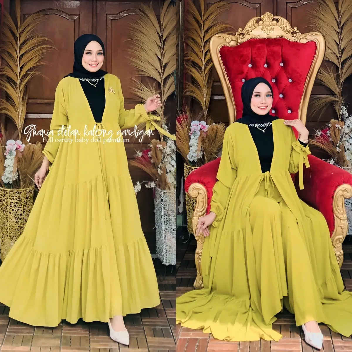 STELAN KALONG GHANIA TALI PANJANG ,PAKAIAN MUSLIMAH ,pakaian wanita terbaru , outer panjang modis,gardigan polos , oneset , celana kulot pallazo, bisa di cuci dengan mesin
