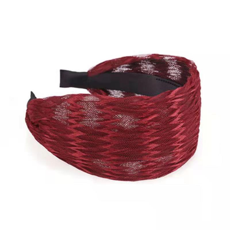 Ladies Women's Headband Fashion Sweet Head Wrap Hair Band Non-slip Wide Lace Hairband 4