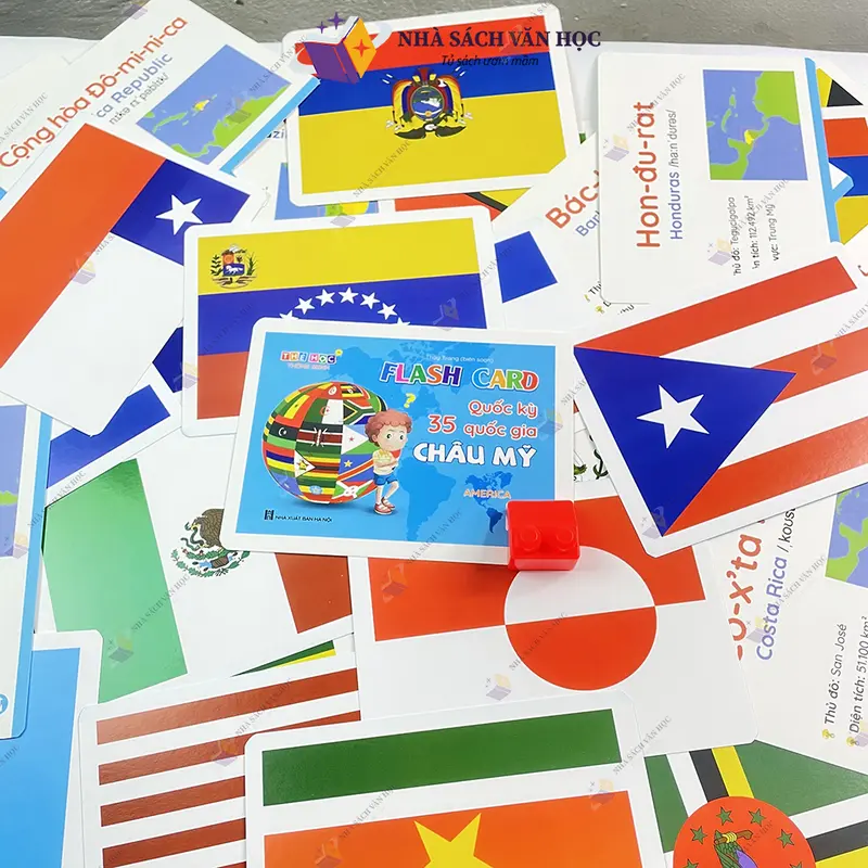 Sách - Flash Card Quốc Kỳ Các Quốc Gia Trên Thế Giới - Thẻ Học Thông Minh 4