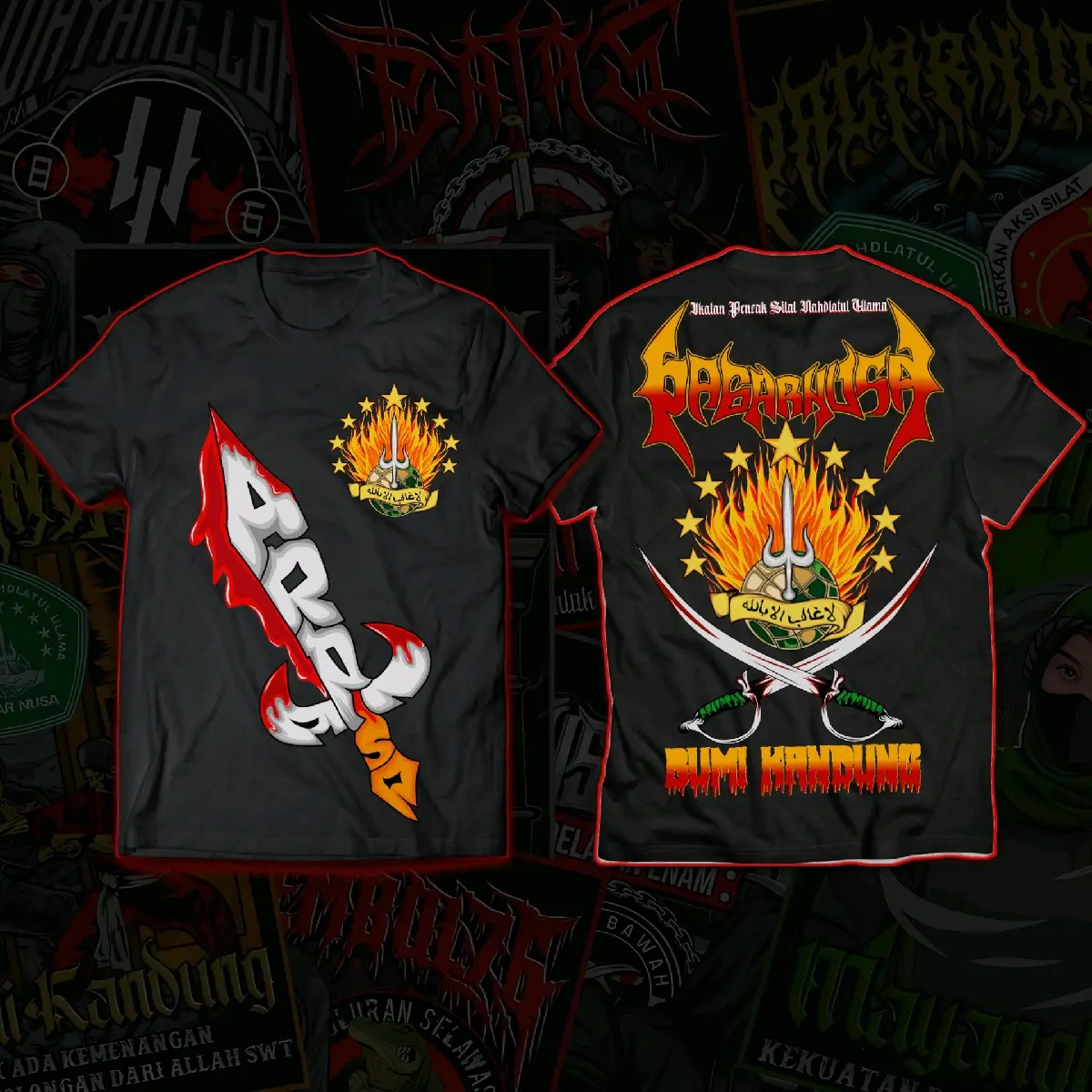 T-SHIRT PAGAR NUSA LAWASAN LIMITED SERIES cotton combad 30s