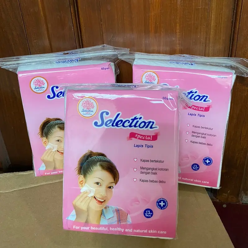 3 Pcs Kapas Selection Lapis Tipis 60gram Wajah 0