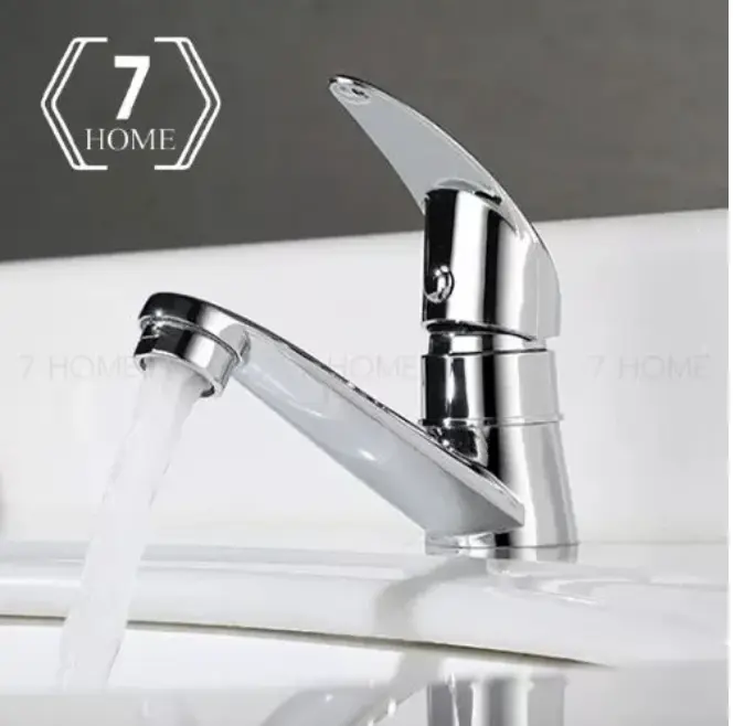 [7 HOME]ก๊อก ก๊อกอ่างล้างหน้า ก๊อกอ่างยก วัสดุทำจากทองเหลืองชุบโครเมียม