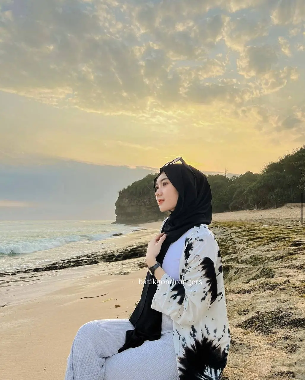 TERLARIS AUTER SABYAN TIE DYE PANJANG LONG CARDIGAN OUTER PANJANG