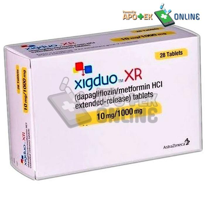 Gambar XIGDUO XR 10/1000MG 1 BLISTER 7 TABLET dari Apotek Pelangi Serpong Utara Kota Tangerang Selatan Tokopedia