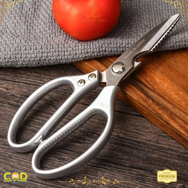 〖ZEY〗 Gunting Dapur Tajam & Tebal Made in Japan Premium Scissors SK5 Steel Gen 4 - Gunting Dapur Multifungsi Baja Tahan Karat original Kitchenware 1