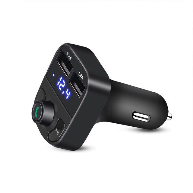 Bluetooth บลูทูธในรถยนต์+ ที่ชาร์จไฟมือถือ รับสัญญาณบลูทูธ Car 1