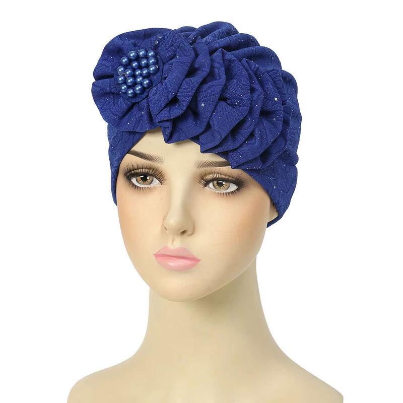 Product Introduction of 2025 Newest wer Turban Indian Hat Beads Beanies Bonnet Chemo Cap Women Muslim Hijab Hair Loss Headscarf Wrap Turbante Mujer 6
