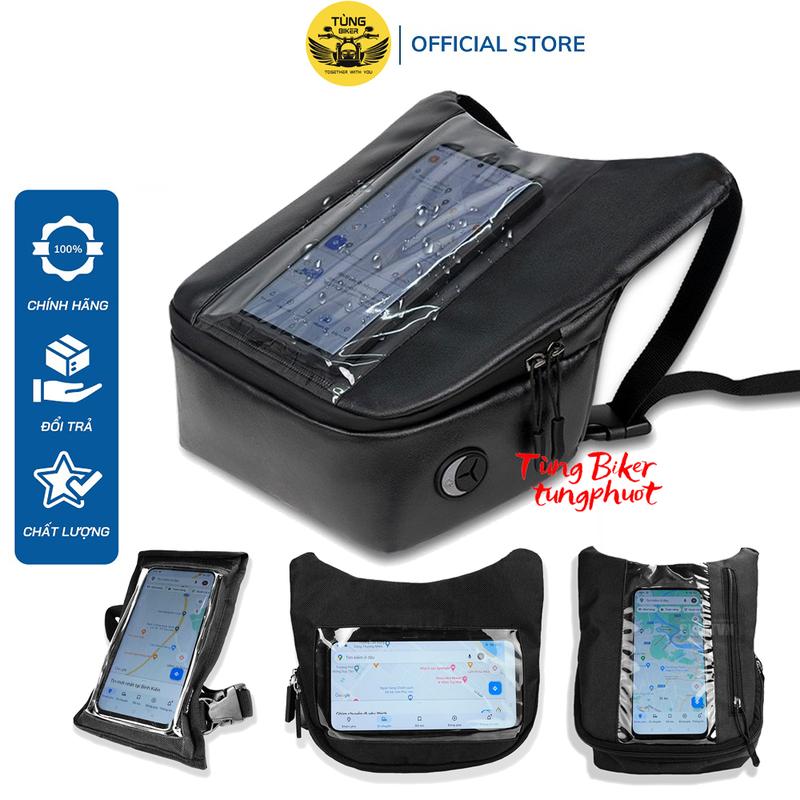  Túi Treo Đầu Xe Máy SIMILI Chống Nước  Dùng Được Cảm Ứng Xem Bản Đồ Có Sạc Đựng Đồ Đi Phượt Chạy Grab Ship Hàng 