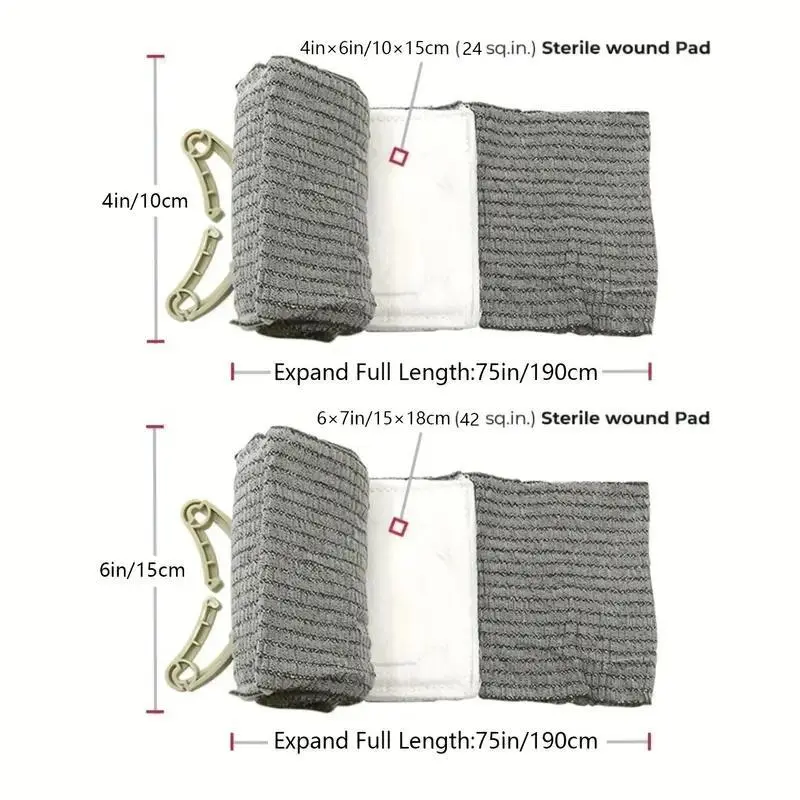 Emergency Bandage, Emergency Trauma Kit, Emergency Bandage Bag, Emergency Medical Supplies for Home, Office, Car, Outdoor 1